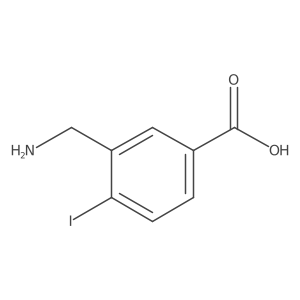 3-(Aminomethyl)-4-iodobenzoic acid结构式