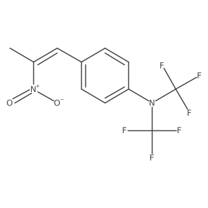 4-(2-Nitro-1-propen-1-yl)-N,N-bis(trifluoromethyl)benzenamine Structure