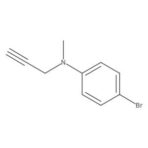 4-Bromo-N-methyl-N-2-propyn-1-ylbenzenamine结构式