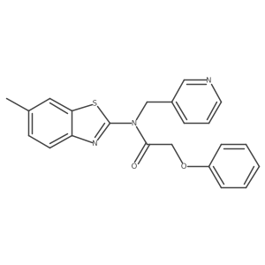 N-(6-methylbenzo[d]thiazol-2-yl)-2-phenoxy-N-(pyridin-3-ylmethyl)acetamide Structure