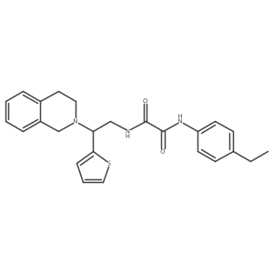 N1-(2-(3,4-dihydroisoquinolin-2(1H)-yl)-2-(thiophen-2-yl)ethyl)-N2-(4-ethylphenyl)oxalamide Structure