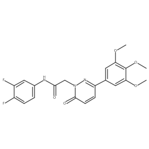 N-(3,4-difluorophenyl)-2-(6-oxo-3-(3,4,5-trimethoxyphenyl)pyridazin-1(6H)-yl)acetamide结构式
