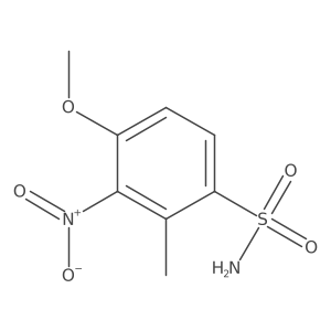 4-Methoxy-2-methyl-3-nitrobenzene-1-sulfonamide结构式
