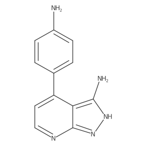 4-(4-Aminophenyl)-1H-pyrazolo[3,4-b]pyridin-3-amine Structure