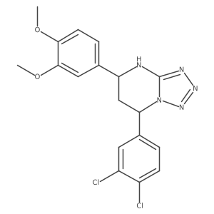 7-(3,4-Dichlorophenyl)-5-(3,4-dimethoxyphenyl)-4,5,6,7-tetrahydrotetraazolo[1,5-a]pyrimidine结构式