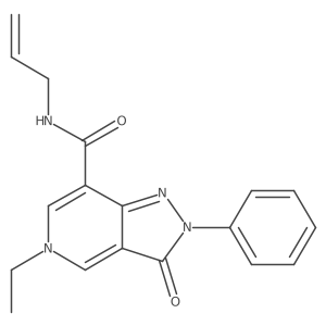 N-allyl-5-ethyl-3-oxo-2-phenyl-3,5-dihydro-2H-pyrazolo[4,3-c]pyridine-7-carboxamide Structure