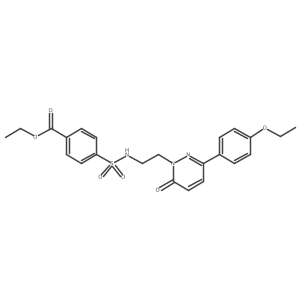 ethyl 4-(N-(2-(3-(4-ethoxyphenyl)-6-oxopyridazin-1(6H)-yl)ethyl)sulfamoyl)benzoate结构式