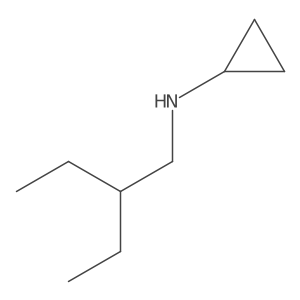 N-(2-Ethylbutyl)cyclopropanamine结构式