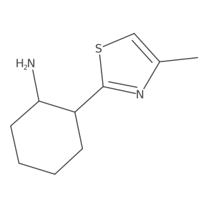 2-(4-Methyl-2-thiazolyl)cyclohexanamine结构式