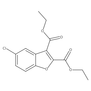 Diethyl 5-chlorobenzofuran-2,3-dicarboxylate Structure