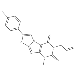 3-allyl-7-(4-fluorophenyl)-1-methyloxazolo[2,3-f]purine-2,4(1H,3H)-dione结构式