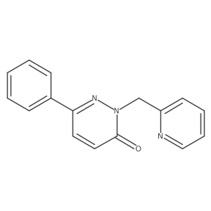6-phenyl-2-(pyridin-2-ylmethyl)pyridazin-3(2H)-one结构式