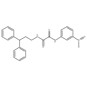 N1-(3,3-diphenylpropyl)-N2-(3-nitrophenyl)oxalamide Structure