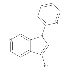 3-Bromo-1-(2-pyridinyl)-1h-pyrrolo[2,3-c]pyridine结构式