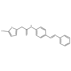 (E)-2-(5-chlorothiophen-2-yl)-N-(4-(phenyldiazenyl)phenyl)acetamide Structure