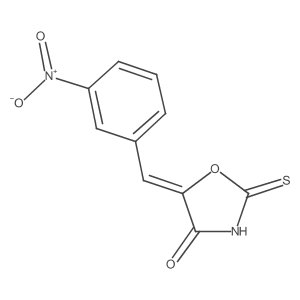 5-[(3-Nitrophenyl)methylene]-2-thioxo-4-oxazolidinone Structure