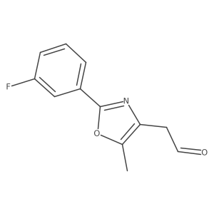 2-[2-(3-Fluorophenyl)-5-methyl-1,3-oxazol-4-yl]acetaldehyde结构式