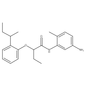N-(5-Amino-2-methylphenyl)-2-[2-(sec-butyl)-phenoxy]butanamide结构式