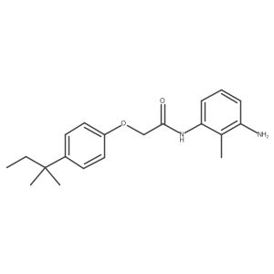 N-(3-Amino-2-methylphenyl)-2-[4-(tert-pentyl)-phenoxy]acetamide结构式