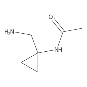 N-[1-(aminomethyl)cyclopropyl]acetamide Structure