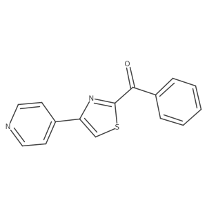 1-Phenyl-1-[4-(4-pyridyl)-2-thiazolyl]methanone Structure