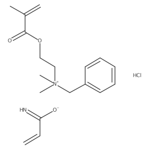 N-Benzyl-N,N-dimethyl-2-[(2-methylprop-2-enoyl)oxy]ethan-1-aminium prop-2-enimidate--hydrogen chloride (1/1/1)结构式