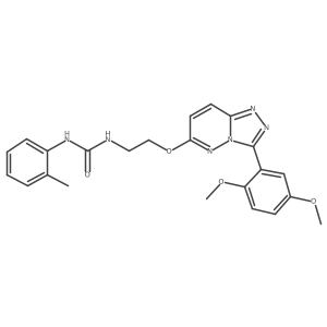 1-(2-((3-(2,5-Dimethoxyphenyl)-[1,2,4]triazolo[4,3-b]pyridazin-6-yl)oxy)ethyl)-3-(o-tolyl)urea Structure