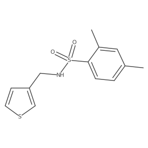 2,4-dimethyl-N-(thiophen-3-ylmethyl)benzenesulfonamide Structure