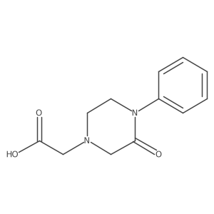 (3-Oxo-4-phenyl-piperazin-1-YL)-acetic acid Structure