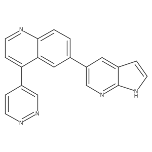 4-(4-Pyridazinyl)-6-(1h-pyrrolo[2,3-b]pyridin-5-yl)quinoline Structure