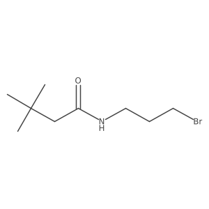 N-(3-bromopropyl)-3,3-dimethylbutanamide结构式