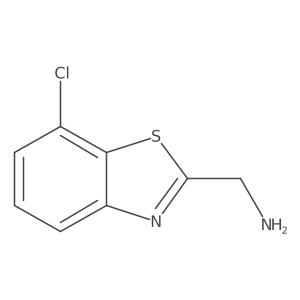 (7-Chlorobenzo[d]thiazol-2-yl)methanamine结构式
