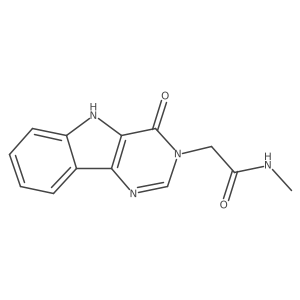 N-methyl-2-(4-oxo-4,5-dihydro-3H-pyrimido[5,4-b]indol-3-yl)acetamide Structure