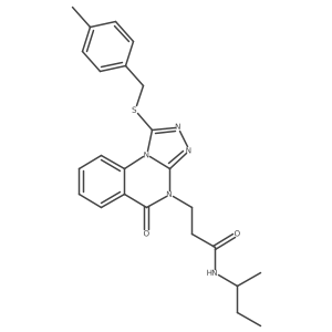 N-(3-ethylphenyl)-2-(thiomorpholin-4-ylcarbonyl)quinolin-4-amine结构式