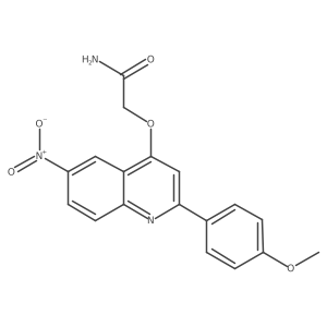 2-{[2-(4-Methoxyphenyl)-6-nitroquinolin-4-yl]oxy}acetamide Structure