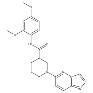 N-(2,4-dimethoxyphenyl)-1-([1,2,4]triazolo[4,3-b]pyridazin-6-yl)piperidine-3-carboxamide结构式