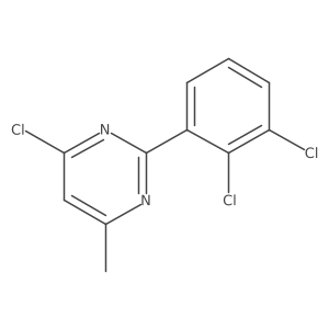 4-Chloro-2-(2,3-dichlorophenyl)-6-methylpyrimidine Structure