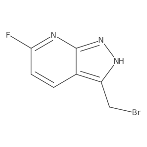 3-(bromomethyl)-6-fluoro-1H-pyrazolo[3,4-b]pyridine Structure