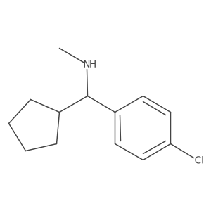 [(4-Chlorophenyl)(cyclopentyl)methyl](methyl)amine Structure