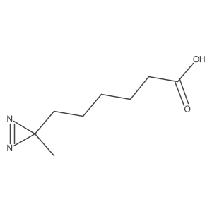 6-(3-methyldiazirin-3-yl)hexanoic acid结构式