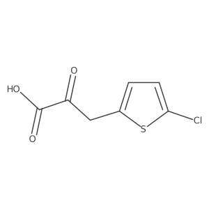 3-(5-Chlorothiophen-2-yl)-2-oxopropanoic acid结构式