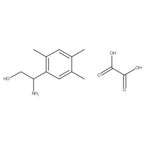 2-Amino-2-(2,4,5-trimethylphenyl)ethanol oxalate结构式