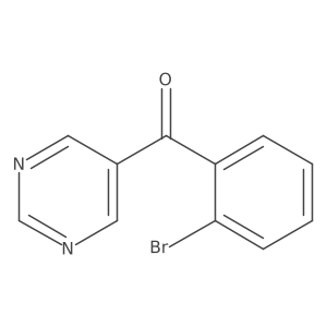 (2-Bromophenyl)-5-pyrimidinylmethanone结构式
