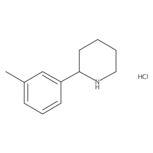 2-(m-Tolyl)piperidine hydrochloride结构式