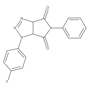 1-(4-fluorophenyl)-5-phenyl-3a,6a-dihydropyrrolo[3,4-d][1,2,3]triazole-4,6(1H,5H)-dione结构式