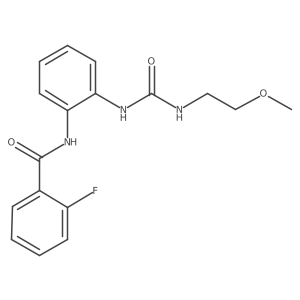2-fluoro-N-(2-(3-(2-methoxyethyl)ureido)phenyl)benzamide Structure
