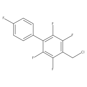 1-(Chloromethyl)-2,3,5,6-tetrafluoro-4-(4-fluorophenyl)benzene结构式