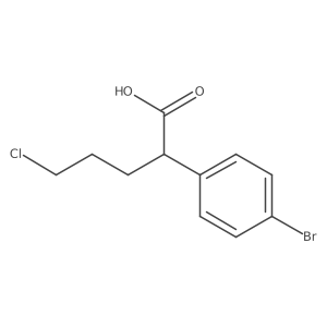 2-(4-Bromophenyl)-5-chloro-pentanoic acid结构式