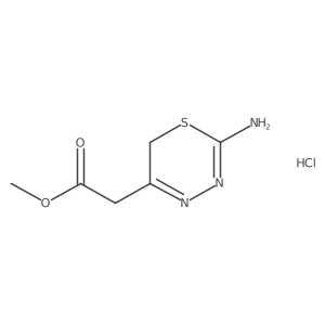 Methyl (2-amino-6H-1,3,4-thiadiazin-5-yl)acetate hydrochloride结构式