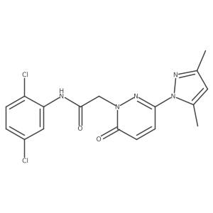 N-(2,5-dichlorophenyl)-2-(3-(3,5-dimethyl-1H-pyrazol-1-yl)-6-oxopyridazin-1(6H)-yl)acetamide Structure